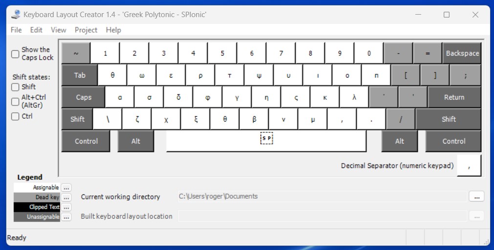 On the typing of Greek – Roger Pearse